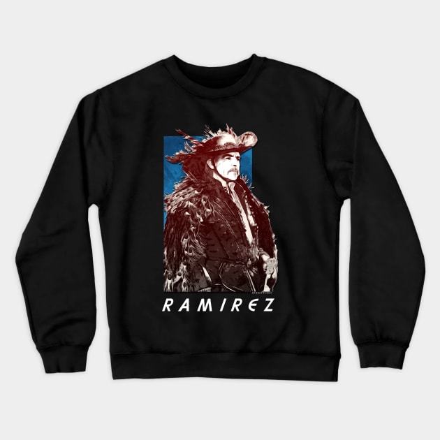 Juan Sánchez Villa-Lobos Ramírez Crewneck Sweatshirt by Spilled Ink